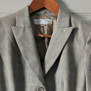 Tahari ASL women's plaid blazer.